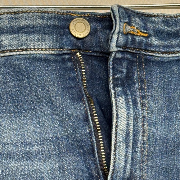 Lauren Ralph Lauren Denim Pencil Skirt Medium Wash Knee Length Women's Size 14 - Picture 13 of 16